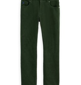 Scotch&Soda broek groen strummer stretch soft corduroy