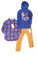 Scotch&Soda hemd geruit cobalt oranjerood