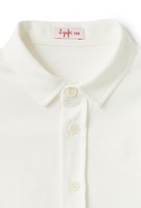 Il Gufo jersey polo in ecru