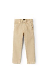 Il Gufo fijne rib broek in beige