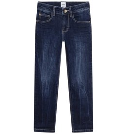 Boss blauwe jeansbroek stone washed