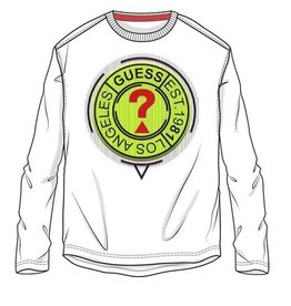 Guess wit t-shirt met geel logo