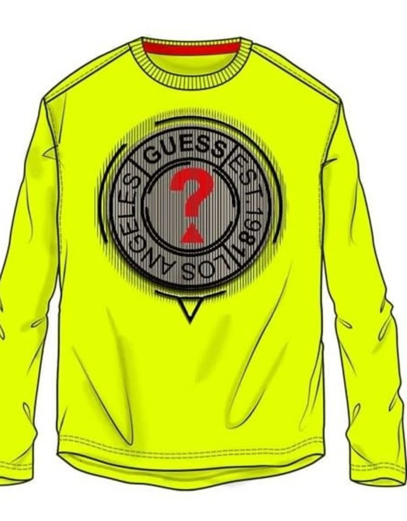 Guess t-shirt lime met los angels