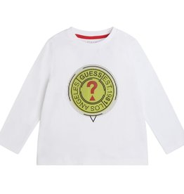 Guess wit t-shirt met print voor