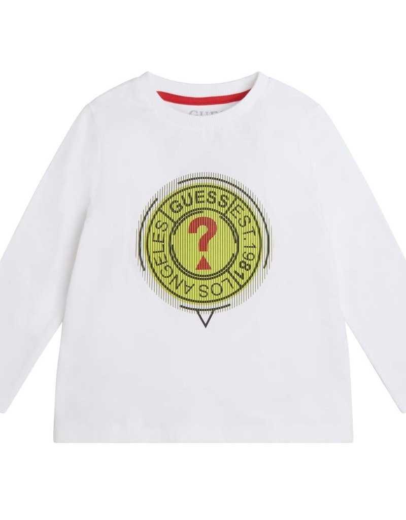 Guess wit t-shirt met print voor