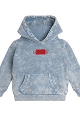 Guess hoodie met buidelzak in grijs blauw