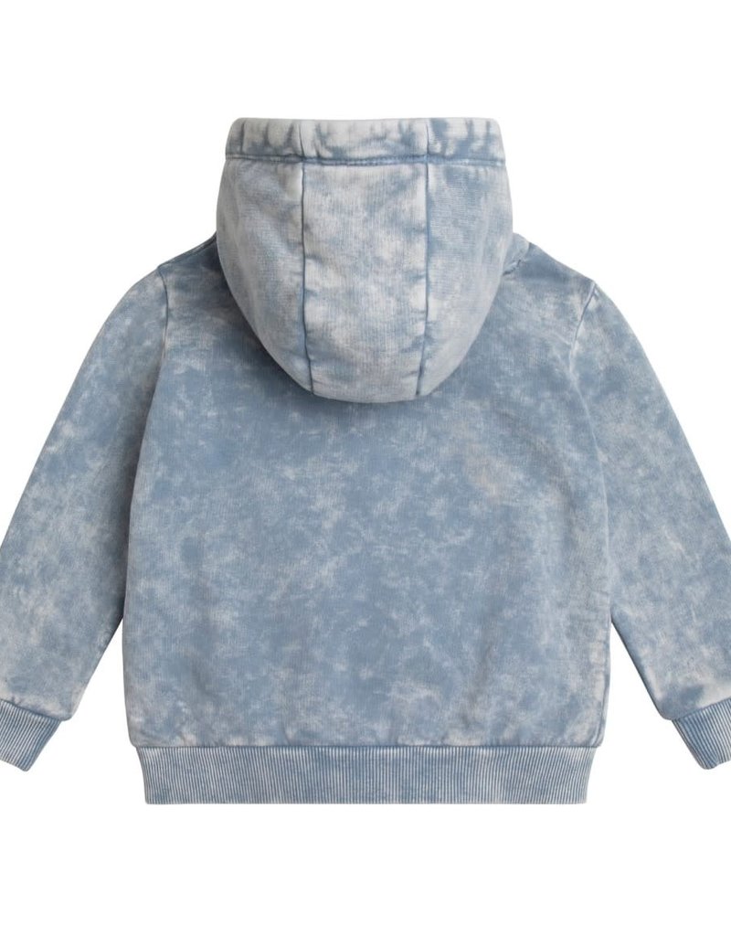 Guess hoodie met buidelzak in grijs blauw