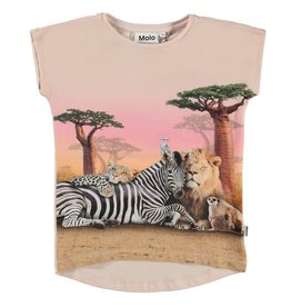 Molo t-shirt nude dieren wild wonderfull