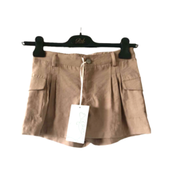 RTB beige short plooitjes en opzetzakken