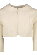 Linea Raffaelli goudkleurige blazer met rits