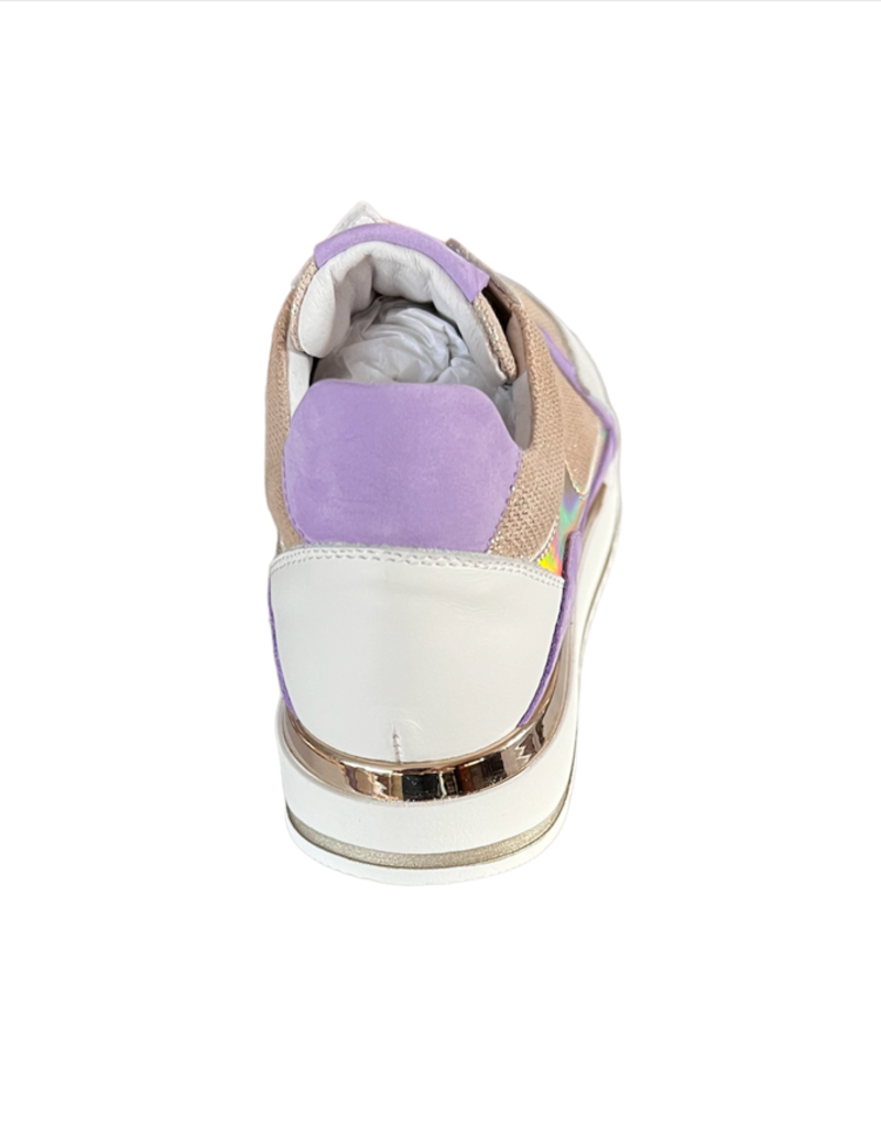 RTB/Hoops sneaker met paarse details