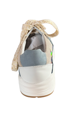 RTB/Hoops witte sneaker met blauw en goud