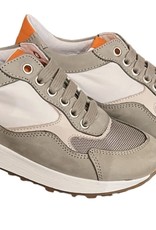 Red Limit/Hoops sneaker wit kaki beige en oranje accent