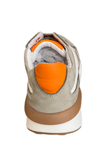 Red Limit/Hoops sneaker wit kaki beige en oranje accent