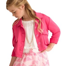 Diamante Blu fuchsia korte blazer