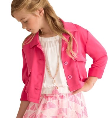 Diamante Blu fuchsia korte blazer