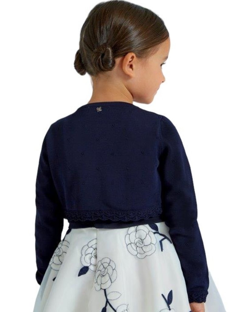 Abel&Lula bolero gilet blauw