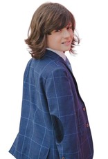 Varones blazer geruit donkerblauw