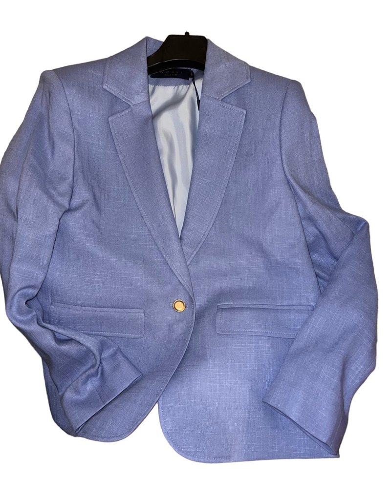 Noali gevoerde blazer hoog blauw