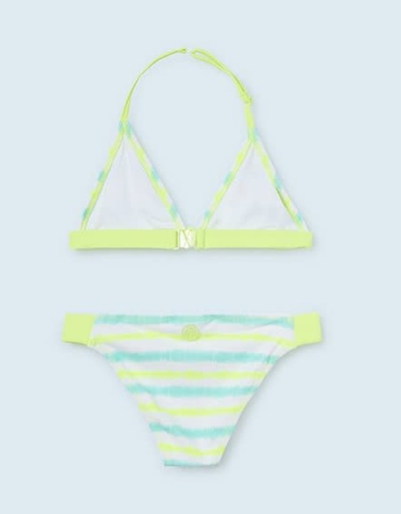 Medisch wangedrag temperatuur Bedelen Mayoral bikini streep fluo geel groen wit