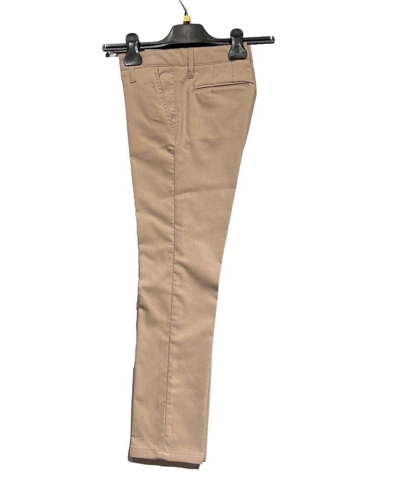 Emie lange beige stretch broek chiaro