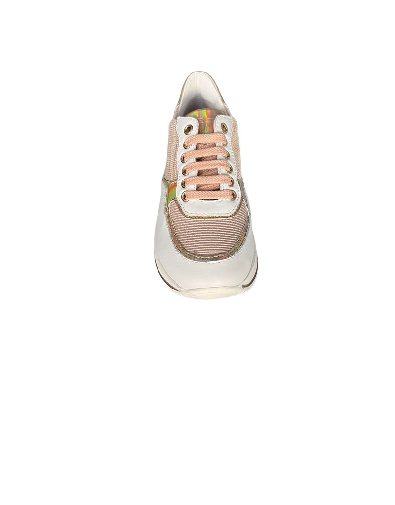 RTB/Hoops sneaker wit met nude glitter