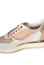 RTB/Hoops sneaker wit met nude glitter