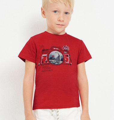 Mayoral t-shirt rood dino fototoestel