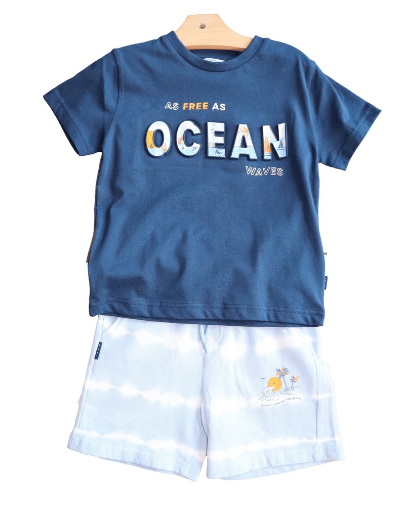 Mayoral short sweat wave blue