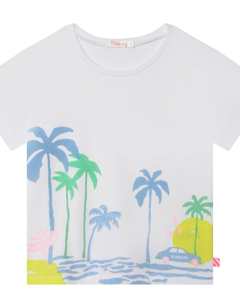 Billieblush t-shirt wit print zee strand