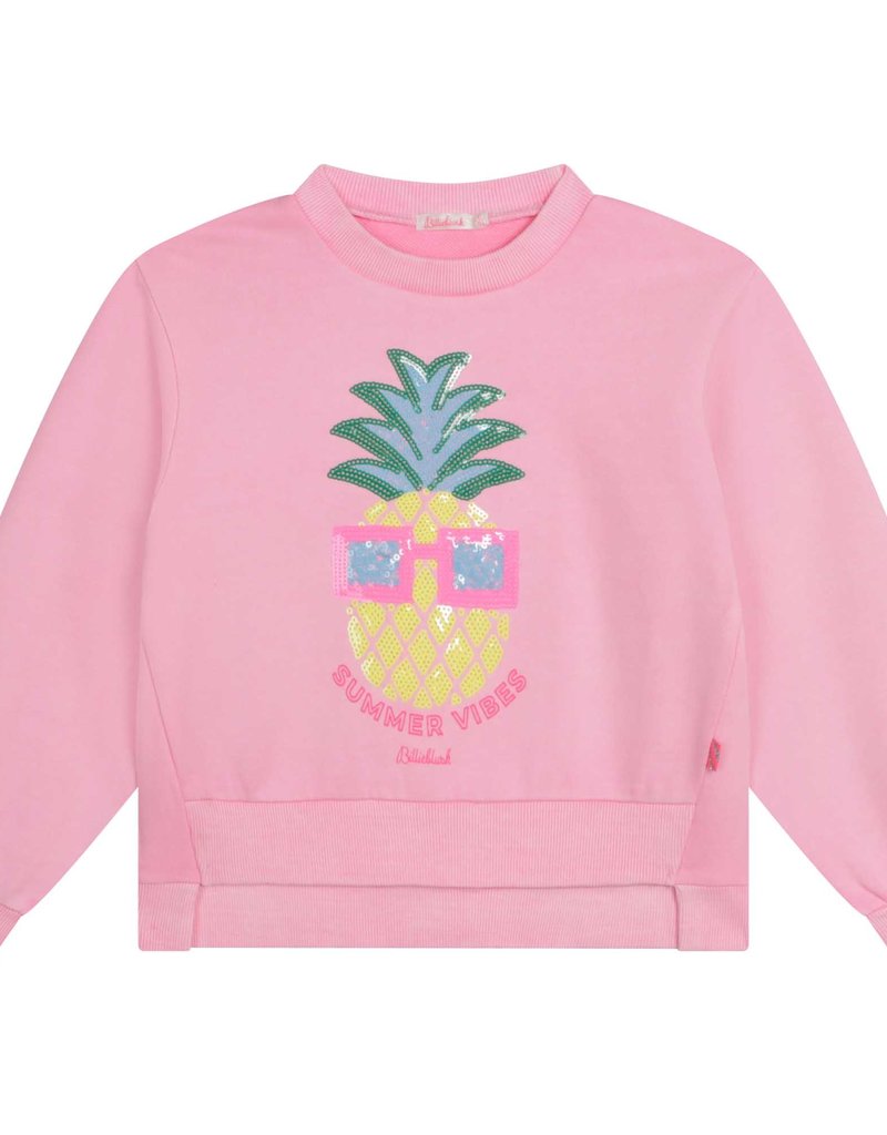 Collectief Kruiden Amerikaans voetbal Billieblush sweater roze ananas bril