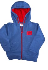 Hugo gilet rits kap cobalt logo Hugo