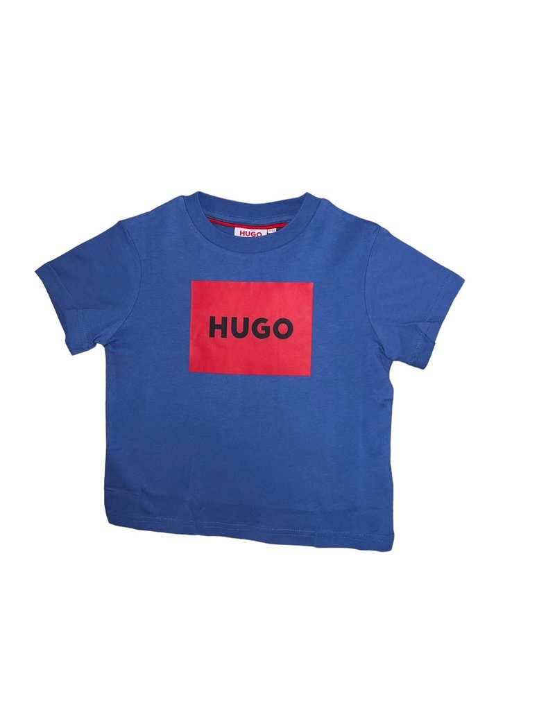 Hugo gilet rits kap cobalt logo Hugo
