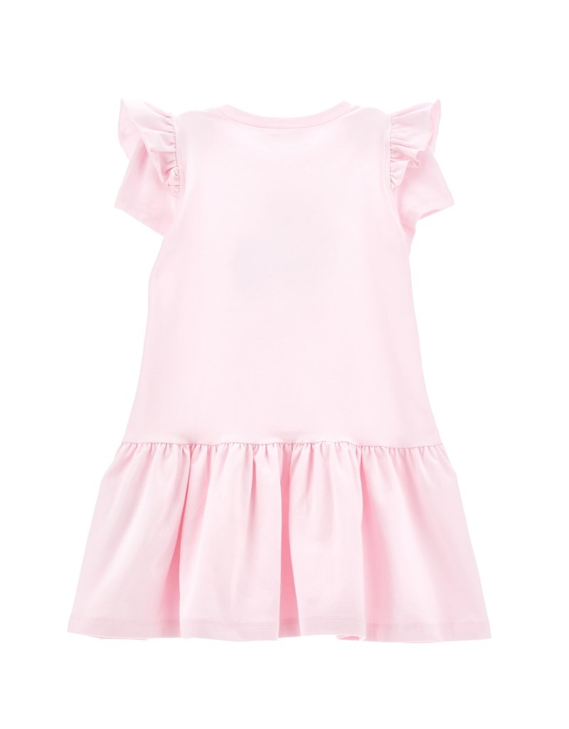 Monnalisa jurk roze jersey fairytale tinkerbel