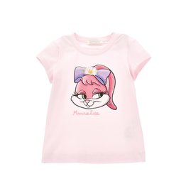 Monnalisa t-shirt roze konijn pailletten