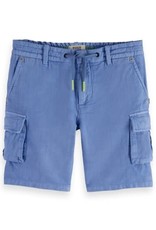 Scotch&Soda short katoen linnen lichtblauw