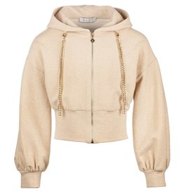 Elsy gilet kap creme goud