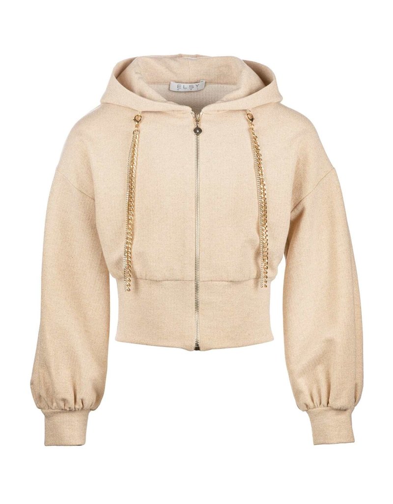 Elsy gilet kap creme goud