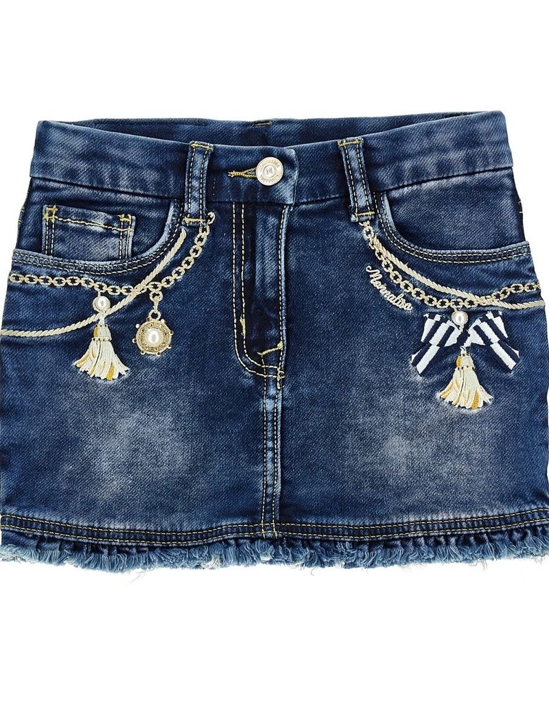 Monnalisa rok jeans stone denim