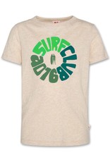 Ao76 t-shirt licht beige  surfclub mat