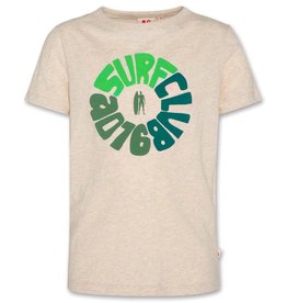 Ao76 t-shirt licht beige  surfclub mat