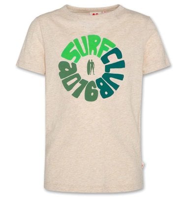 Ao76 t-shirt licht beige  surfclub mat