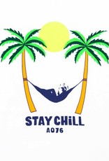 Ao76 wit t-shirt mat stay chill