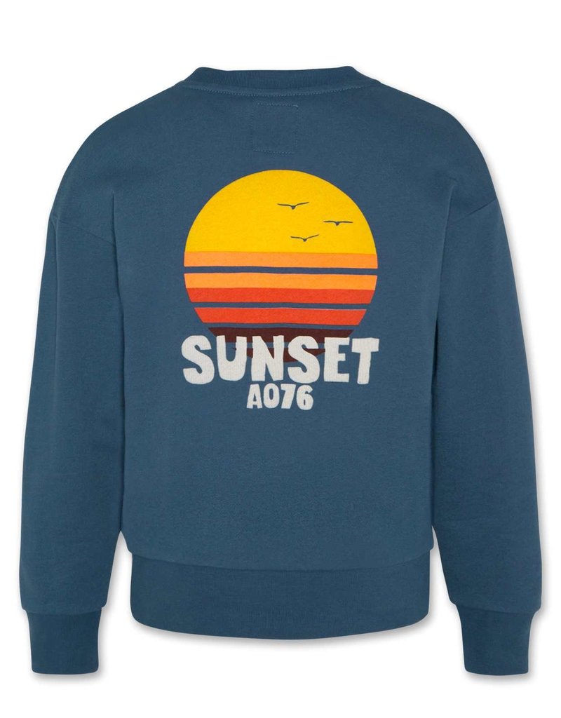 Ao76 Jeans blauwe sweater sunset zachary