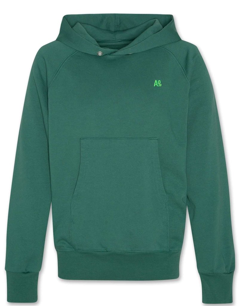 Ao76 donker groene hoodie sweater ao76 clyde