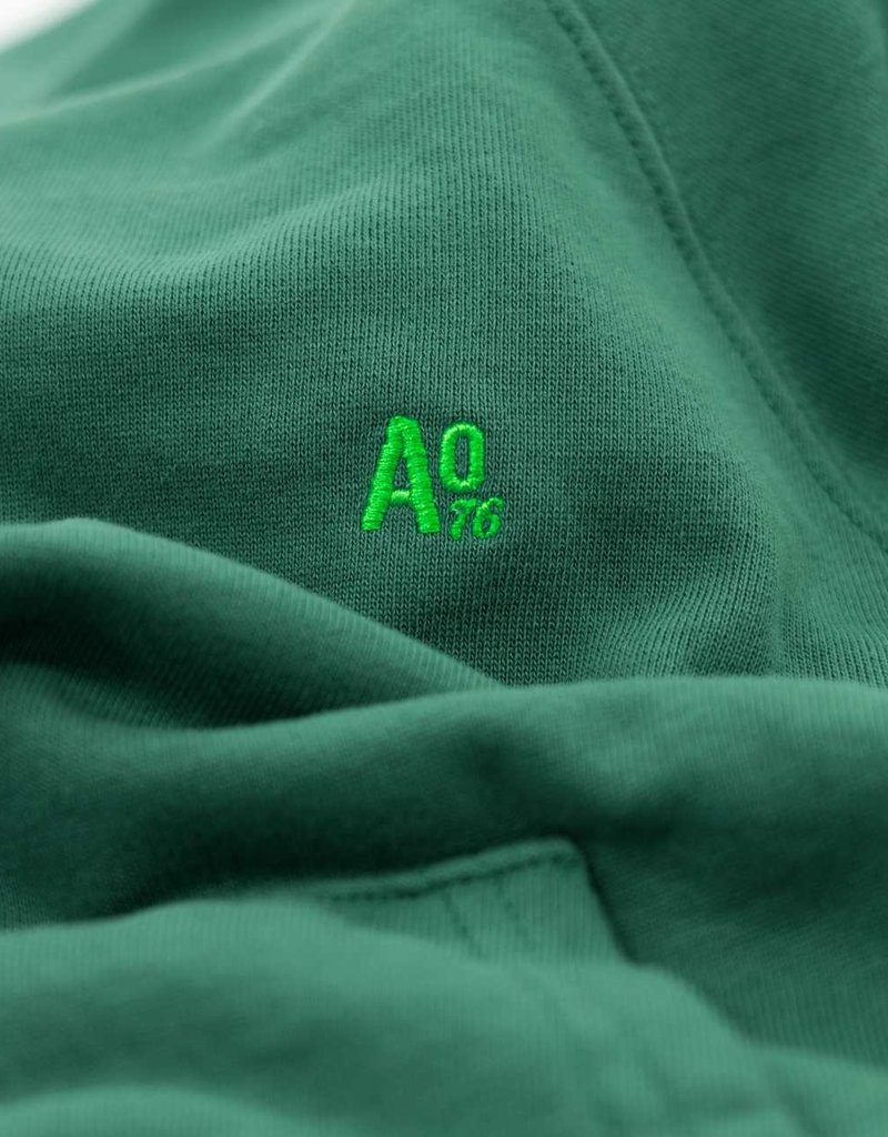 Ao76 donker groene hoodie sweater ao76 clyde