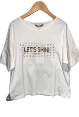 Kocca T-shirt ecru let's shine Bawis