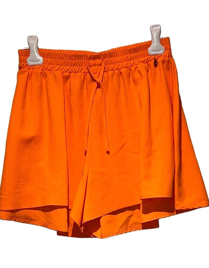 Dixie short wijd oranje rood