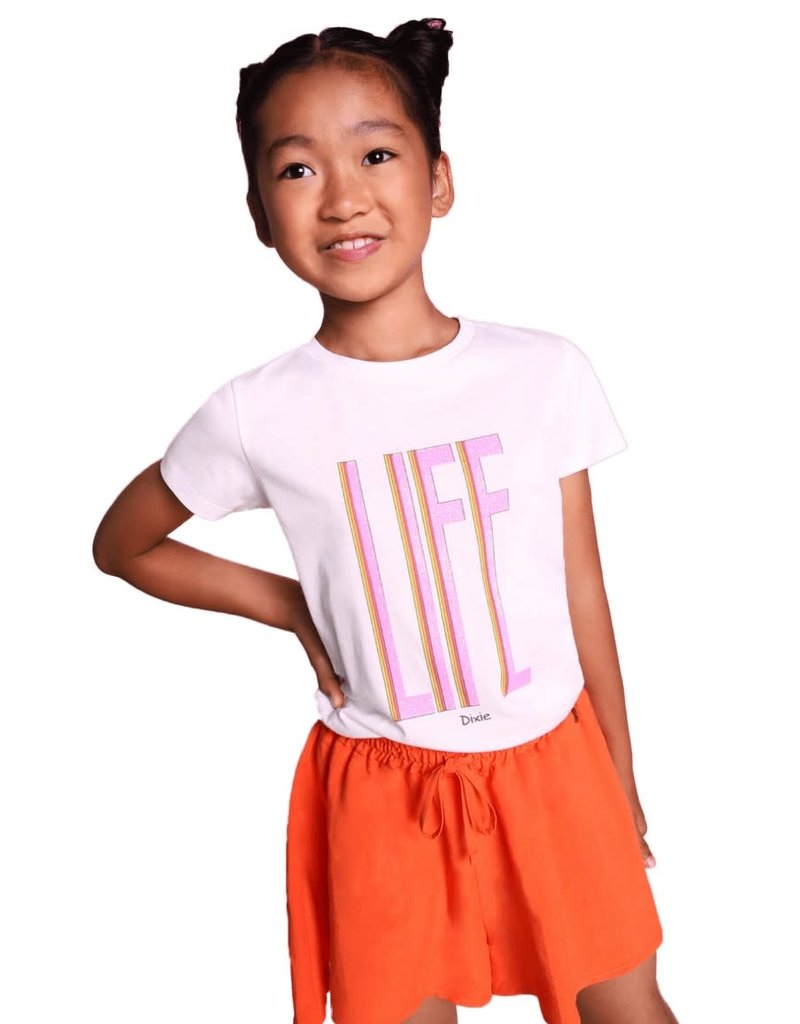 Dixie short wijd oranje rood