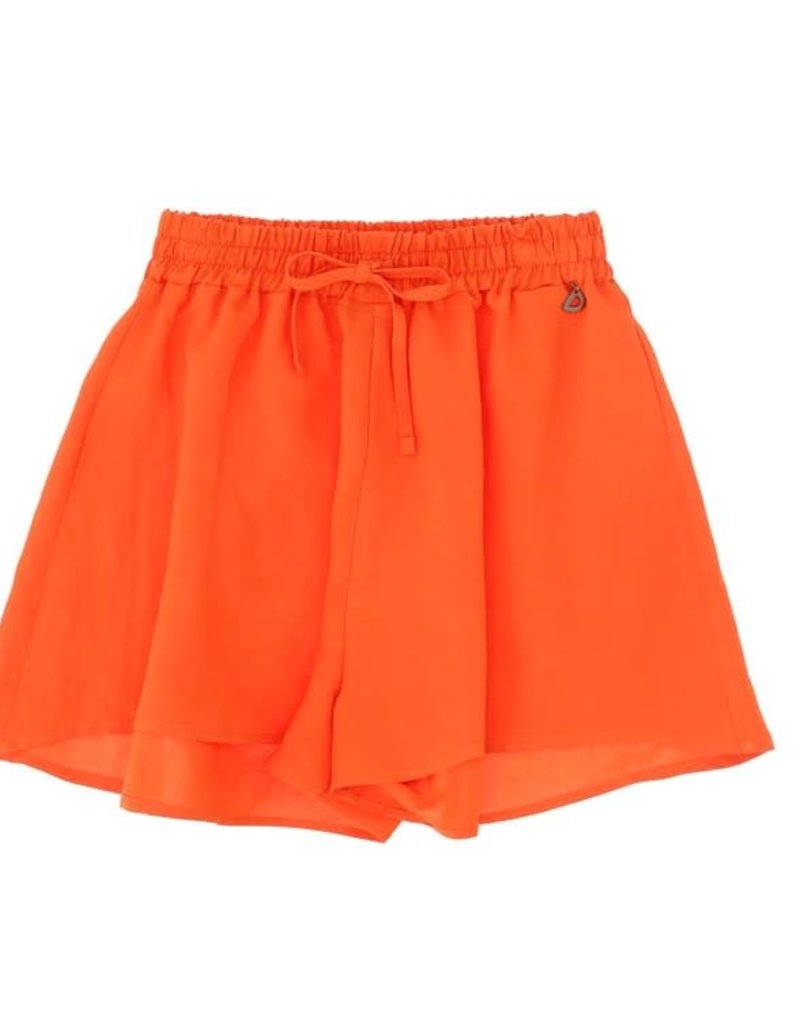 Dixie short wijd oranje rood